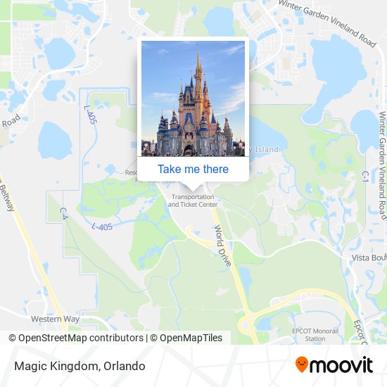 Magic Kingdom map