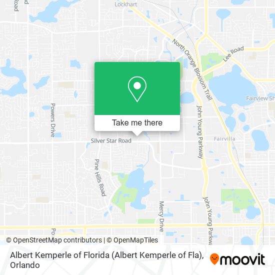 Albert Kemperle of Florida map