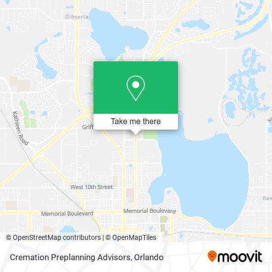 Cremation Preplanning Advisors map