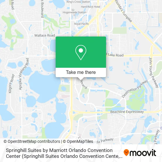 Springhill Suites by Marriott Orlando Convention Center map