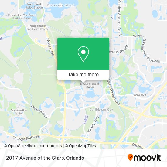 2017 Avenue of the Stars map
