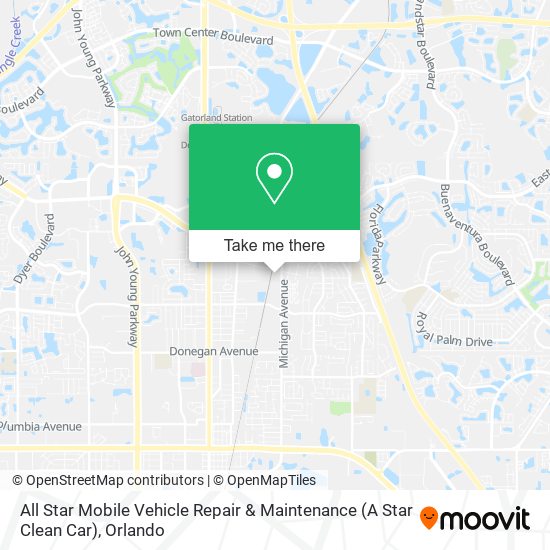 Mapa de All Star Mobile Vehicle Repair & Maintenance (A Star Clean Car)