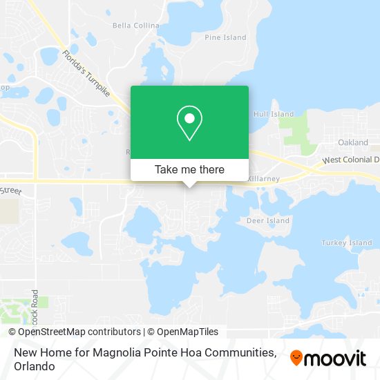Mapa de New Home for Magnolia Pointe Hoa Communities