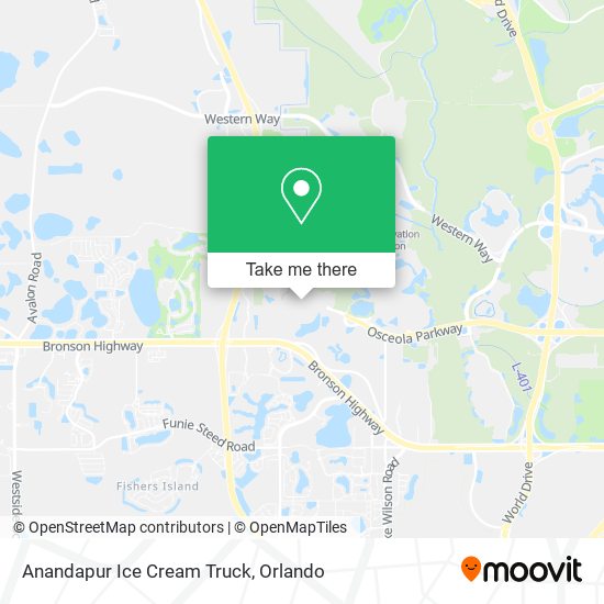 Anandapur Ice Cream Truck map