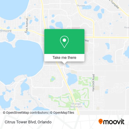 Citrus Tower Blvd map