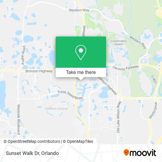 Mapa de Sunset Walk Dr
