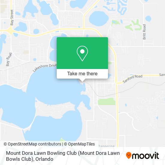 Mount Dora Lawn Bowling Club map