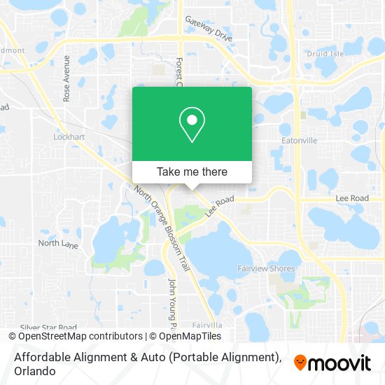 Affordable Alignment & Auto (Portable Alignment) map