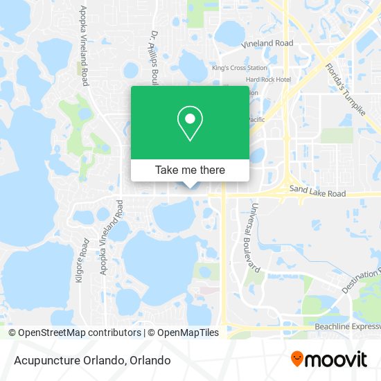 Acupuncture Orlando map