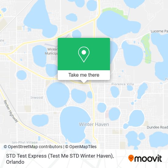 STD Test Express (Test Me STD Winter Haven) map