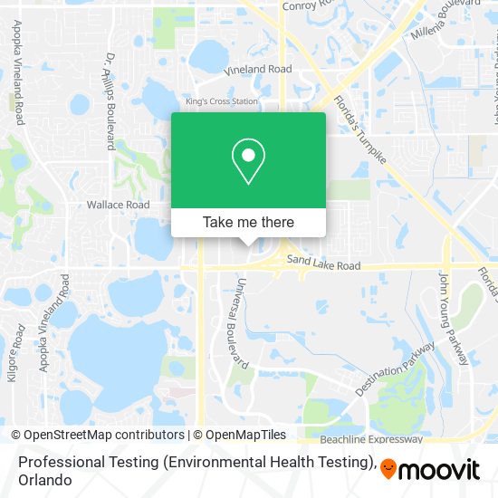Professional Testing (Environmental Health Testing) map
