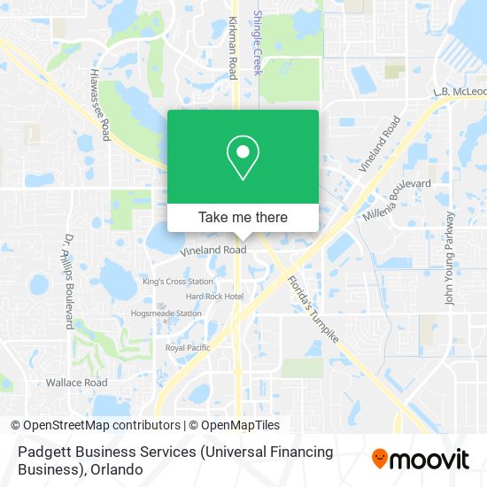 Padgett Business Services (Universal Financing Business) map