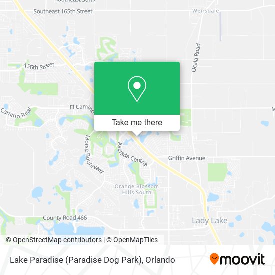 Mapa de Lake Paradise (Paradise Dog Park)