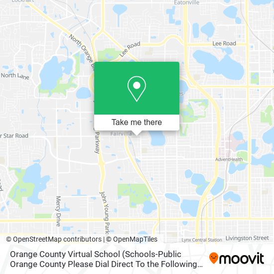 Orange County Virtual School map