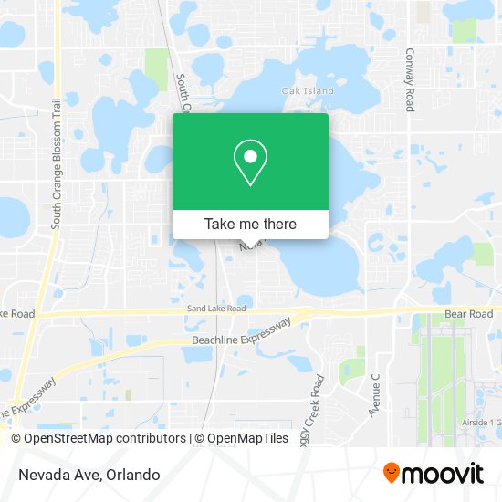 Nevada Ave map