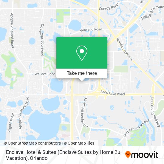 Mapa de Enclave Hotel & Suites (Enclave Suites by Home 2u Vacation)