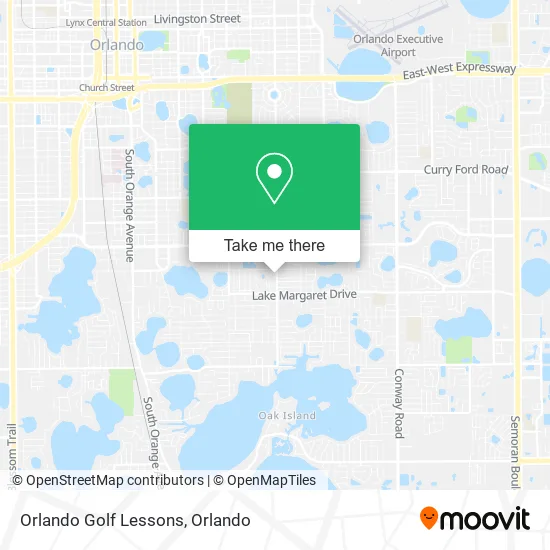 Orlando Golf Lessons map