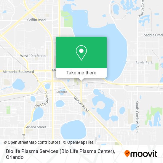 Mapa de Biolife Plasma Services (Bio Life Plasma Center)