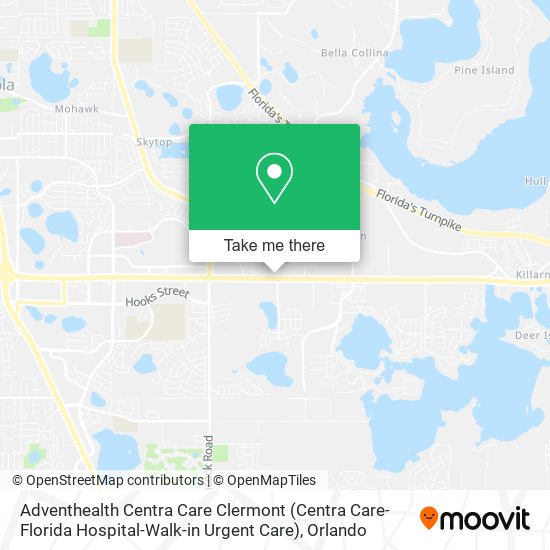 Adventhealth Centra Care Clermont (Centra Care-Florida Hospital-Walk-in Urgent Care) map