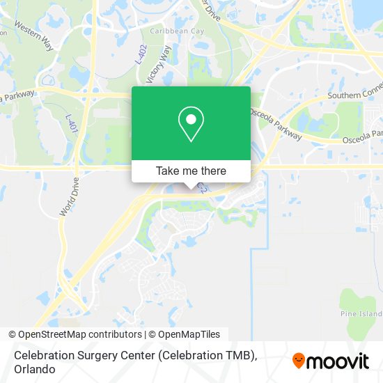 Mapa de Celebration Surgery Center (Celebration TMB)