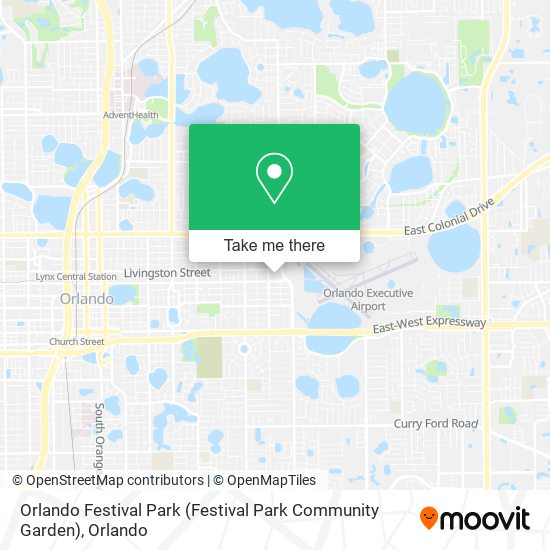 Mapa de Orlando Festival Park (Festival Park Community Garden)