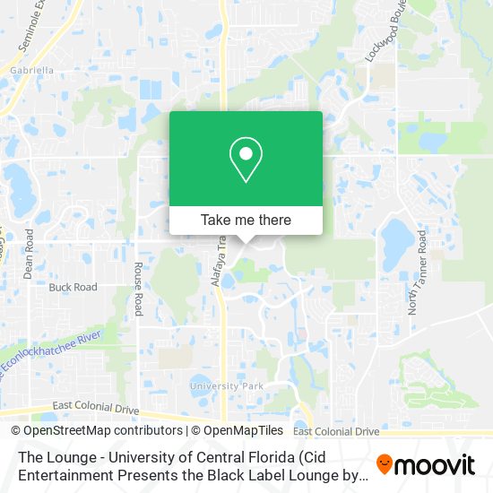 Mapa de The Lounge - University of Central Florida
