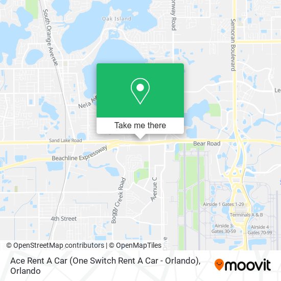 Mapa de Ace Rent A Car (One Switch Rent A Car - Orlando)