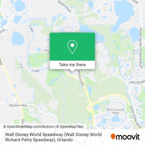 Walt Disney World Speedway (Walt Disney World Richard Petty Speedway) map