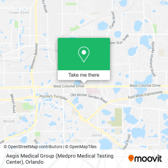 Mapa de Aegis Medical Group (Medpro Medical Testing Center)