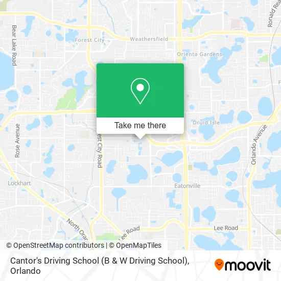 Cantor's Driving School (B & W Driving School) map