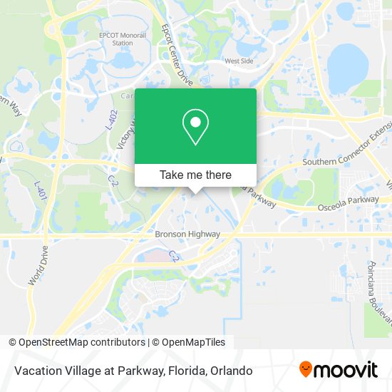 Vacation Village at Parkway, Florida map