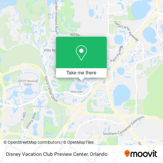 Disney Vacation Club Preview Center map