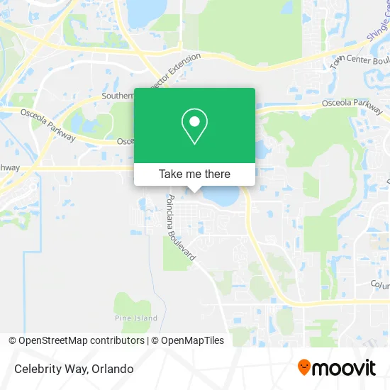 Celebrity Way map