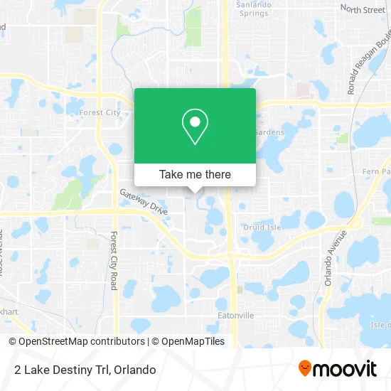 Mapa de 2 Lake Destiny Trl