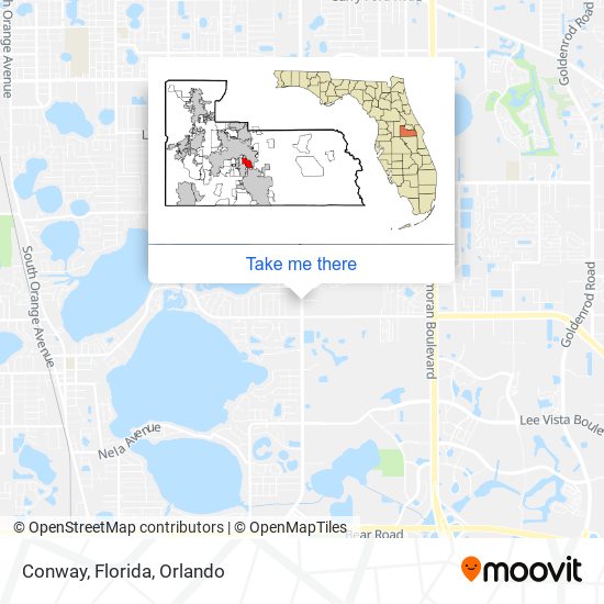 Conway, Florida map