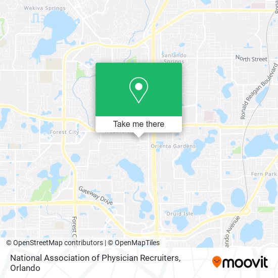 National Association of Physician Recruiters map