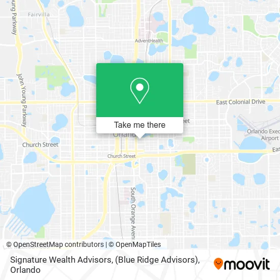 Mapa de Signature Wealth Advisors, (Blue Ridge Advisors)