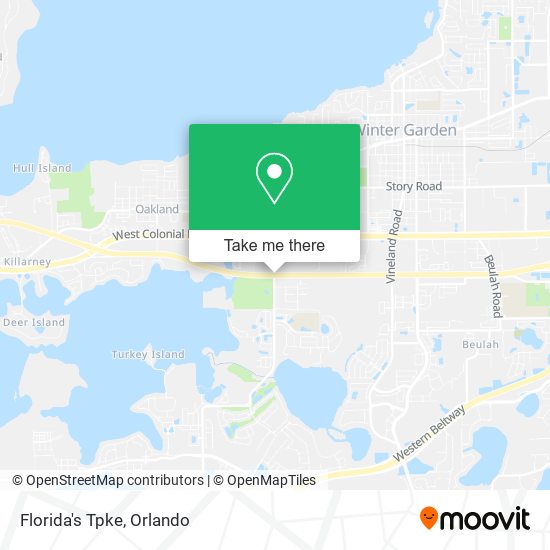 Florida's Tpke map