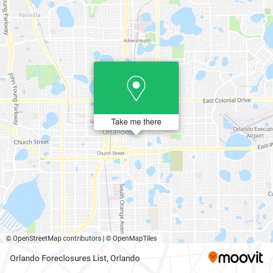 Orlando Foreclosures List map