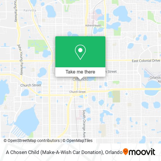 Mapa de A Chosen Child (Make-A-Wish Car Donation)