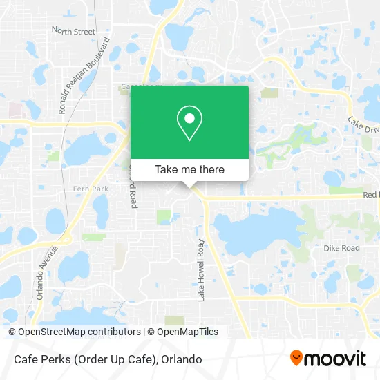 Mapa de Cafe Perks (Order Up Cafe)