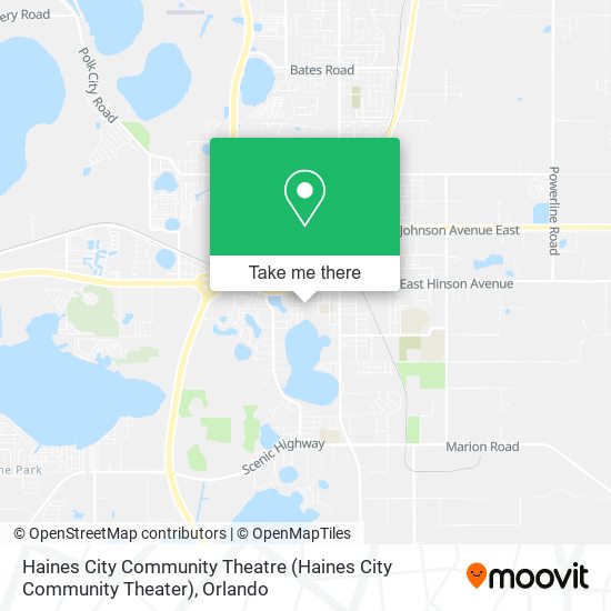 Mapa de Haines City Community Theatre