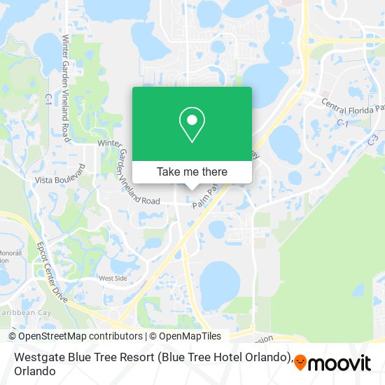 Westgate Blue Tree Resort (Blue Tree Hotel Orlando) map