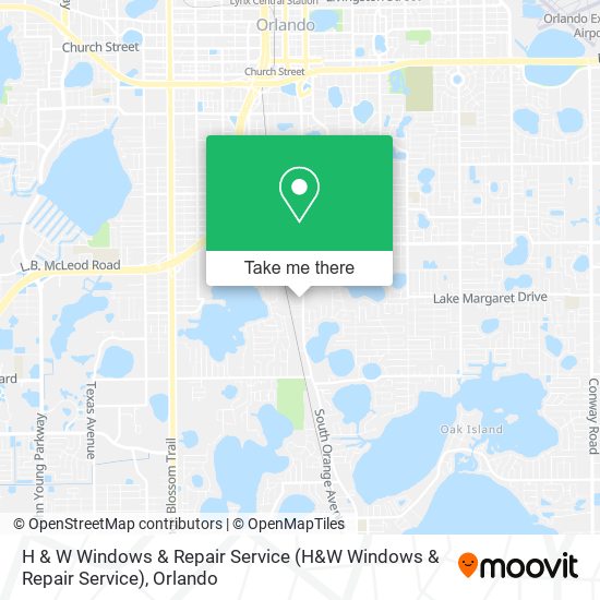 H & W Windows & Repair Service map