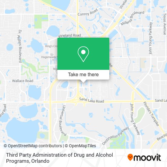 Third Party Administration of Drug and Alcohol Programs map