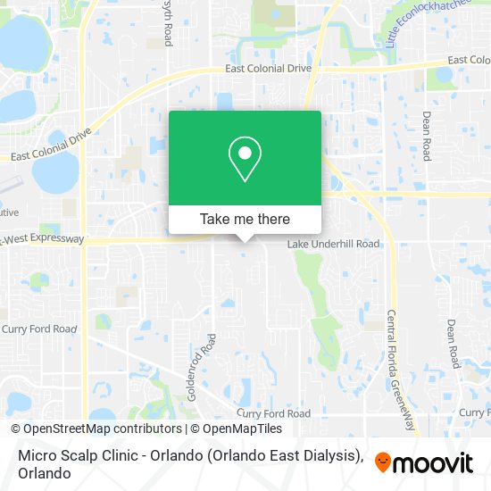 Micro Scalp Clinic - Orlando (Orlando East Dialysis) map