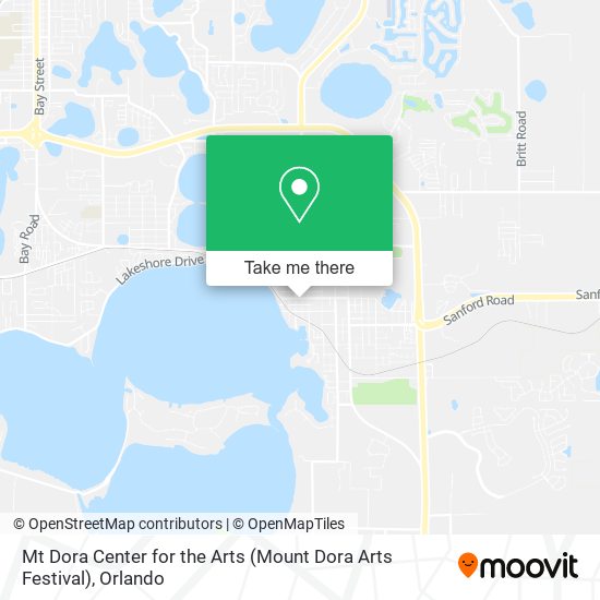 Mt Dora Center for the Arts (Mount Dora Arts Festival) map