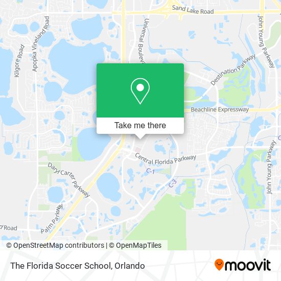 The Florida Soccer School map