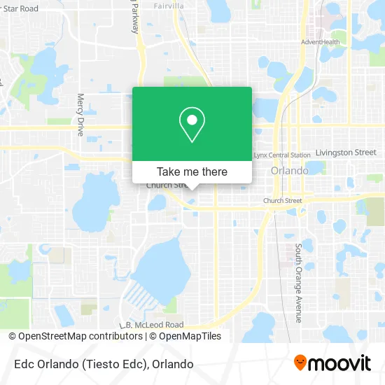 Edc Orlando (Tiesto Edc) map