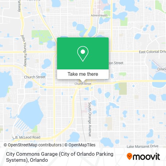 City Commons Garage (City of Orlando Parking Systems) map